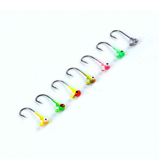 Luya Hook Luminous Color Lead Head Hook Soft Bait Set