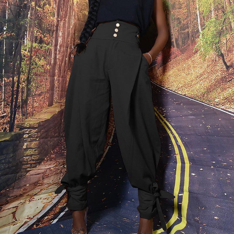 Leggings de cintura alta para el trabajo, holgados e informales