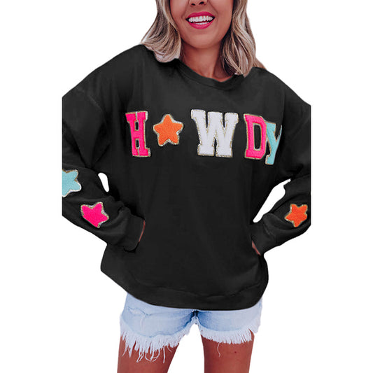 Suéter de mujer de manga larga con cuello redondo nuevo de otoño