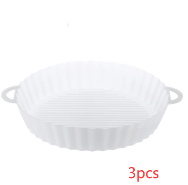 Bandeja de silicona para freidora de aire, utensilios de cocina, olla de silicona para freidora de aire, accesorios para parrilla, revestimiento de papel desechable