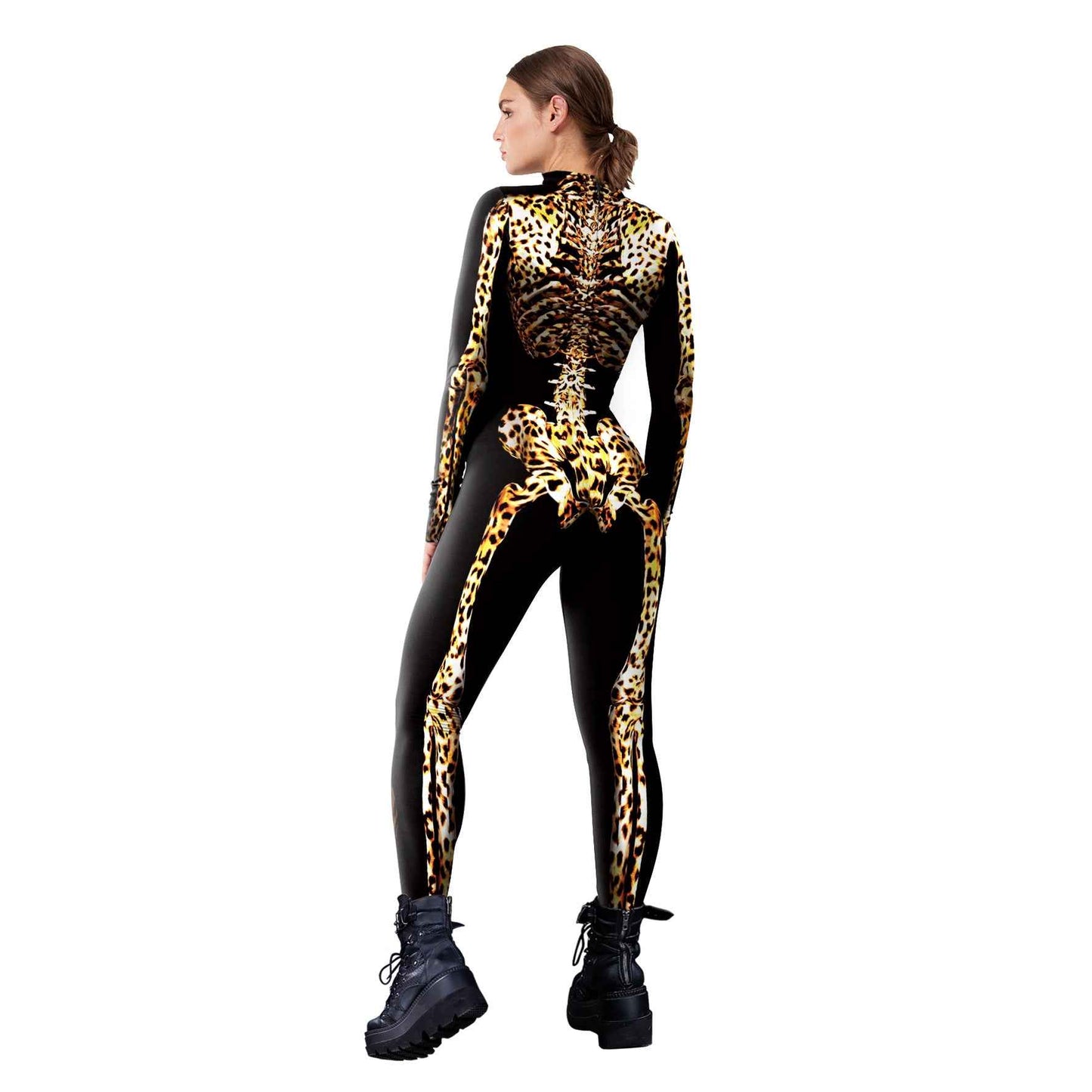 Halloween Leopard Skeleton Costume