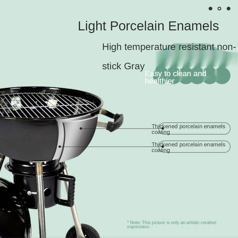 Portable 3.5 Inch Outdoor BBQ Grill