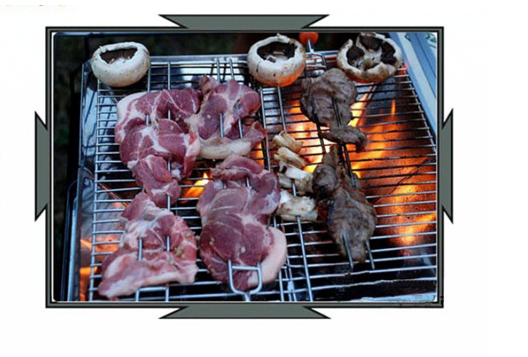 Outdoor steel portable charcoal grill