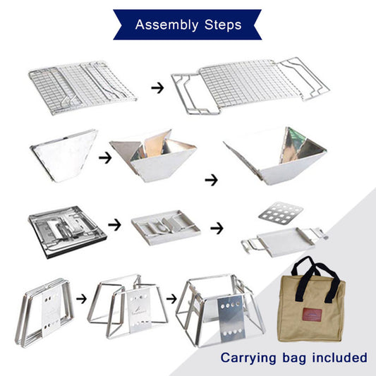 Super small stainless steel grill