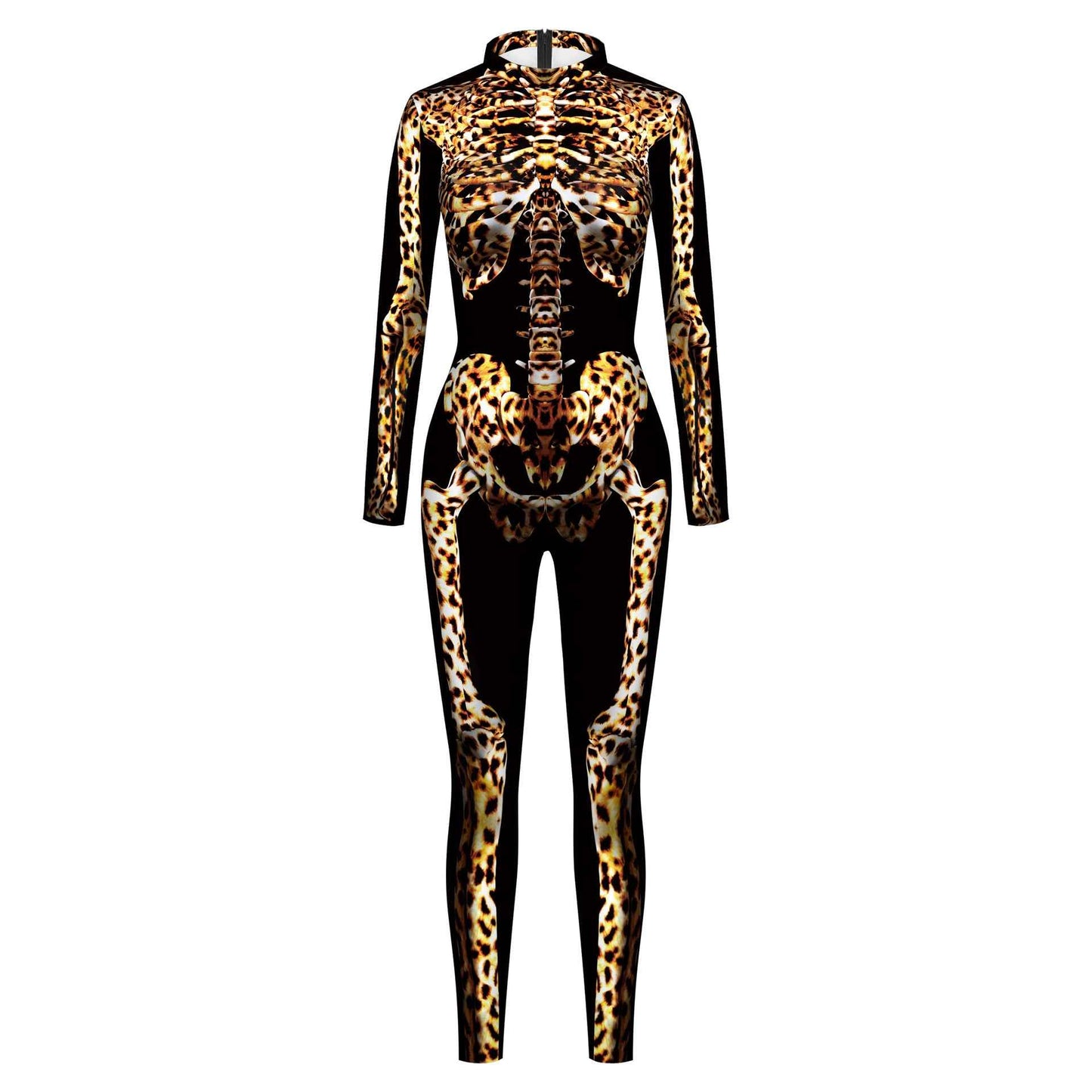 Halloween Leopard Skeleton Costume