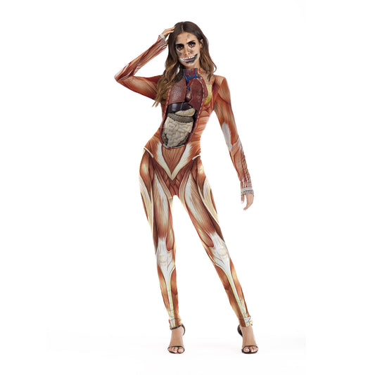 Human Body Halloween Jumpsuit Costume