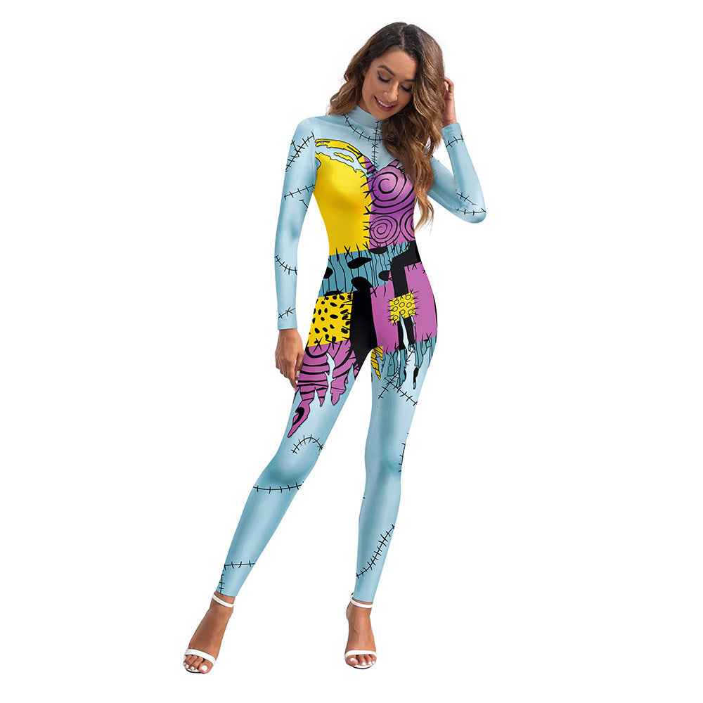 Women's Halloween Spandex Jumpsuit