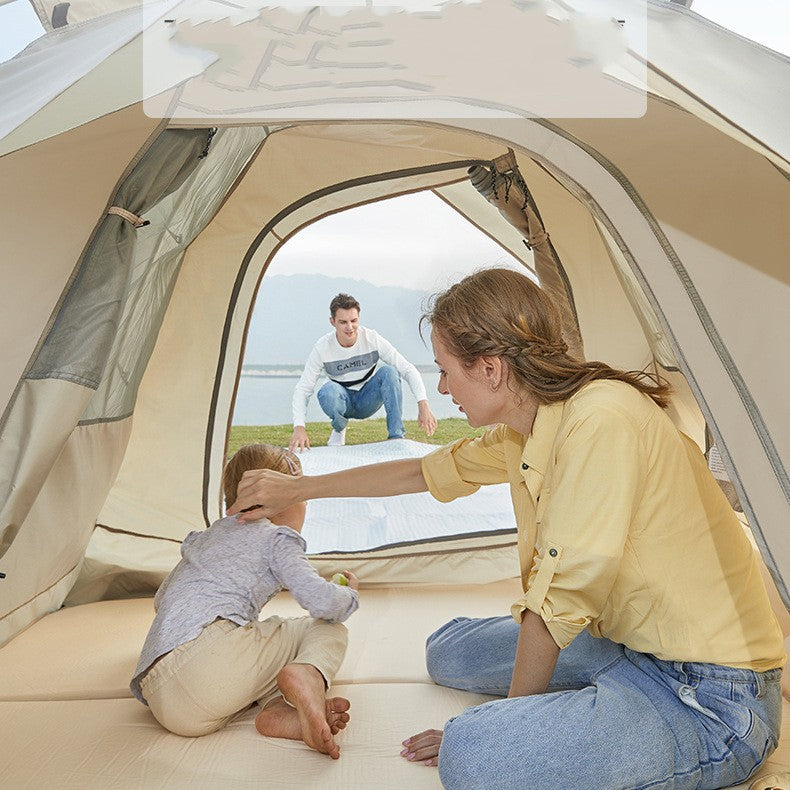 Tienda de campaña plegable para exteriores, totalmente automática, fácil de guardar y con protección solar y contra la lluvia