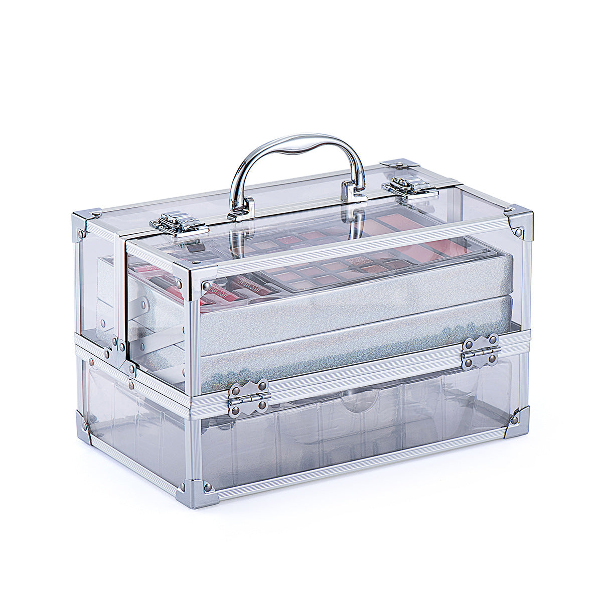 Set de maquillaje creativo de sombras de ojos y lápiz labial para mujeres