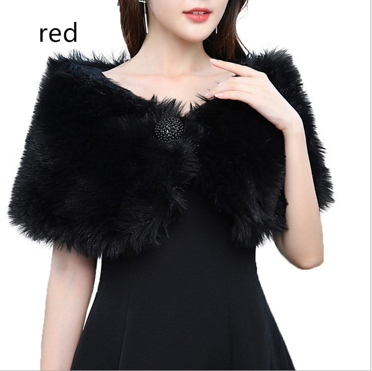 Fur Shawl Dress
