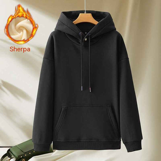 Casual Fleece Hooded Sweater
