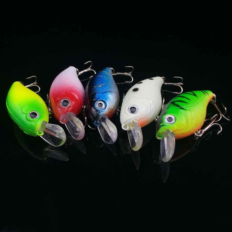WALK FISH 5Pcs Lot Fishing Lure 5 Color Minnow Road Bait Small Fatty Fish Bait Fishing Gear Hard Bait Spinner Artificial Bait