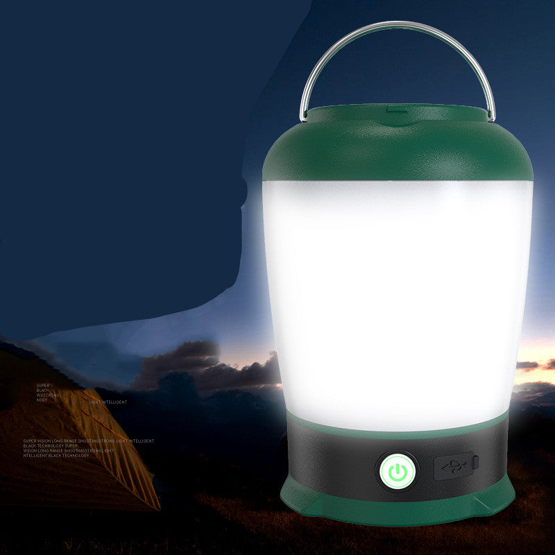 Luz de pesca al aire libre Luz de emergencia para acampar recargable por USB