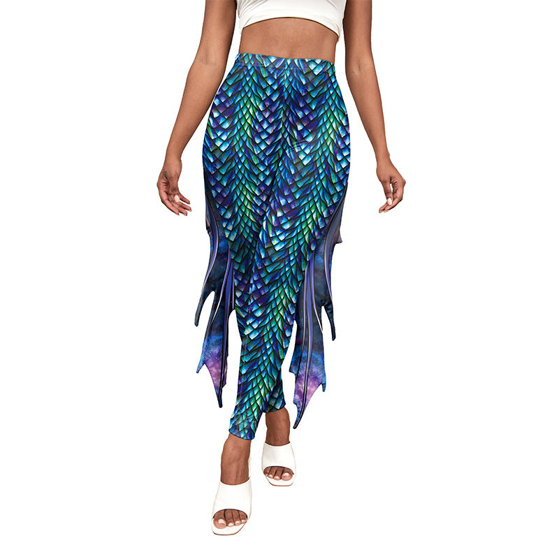 Slim Fish Slim Fish Pants With Raised Hips And Digital Fin Printing – Bloomfield ...