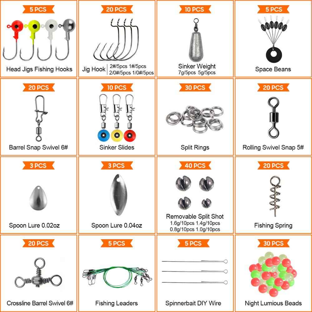 Sea Fishing 246 Pieces Set Box Set Storage Box Full Set Of Fishing Accessories Bait