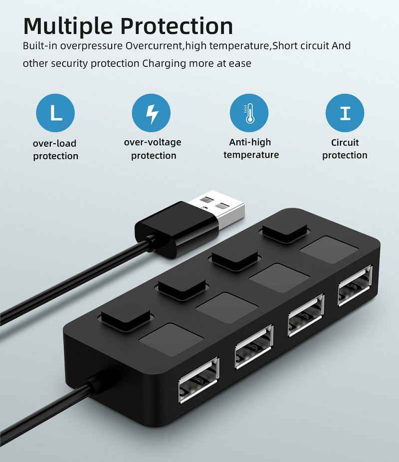 Usb Multi Extender HUB Hub Multi-USB Splitter 4-port Extender – Bloomfield's USA