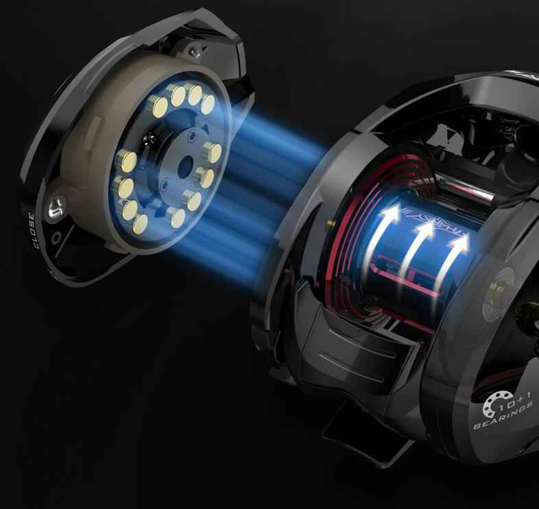 Tossing Drip Wheel Lure Anti-explosion Line Fishing Wheel