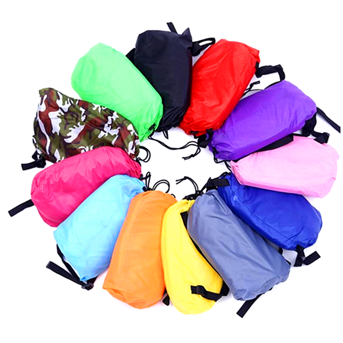 Sofá de aire para exteriores, sofá inflable rápido, tumbona para pasar el rato, cama de aire para playa, saco de dormir plegable, sofá perezoso, sofá de aire perezoso