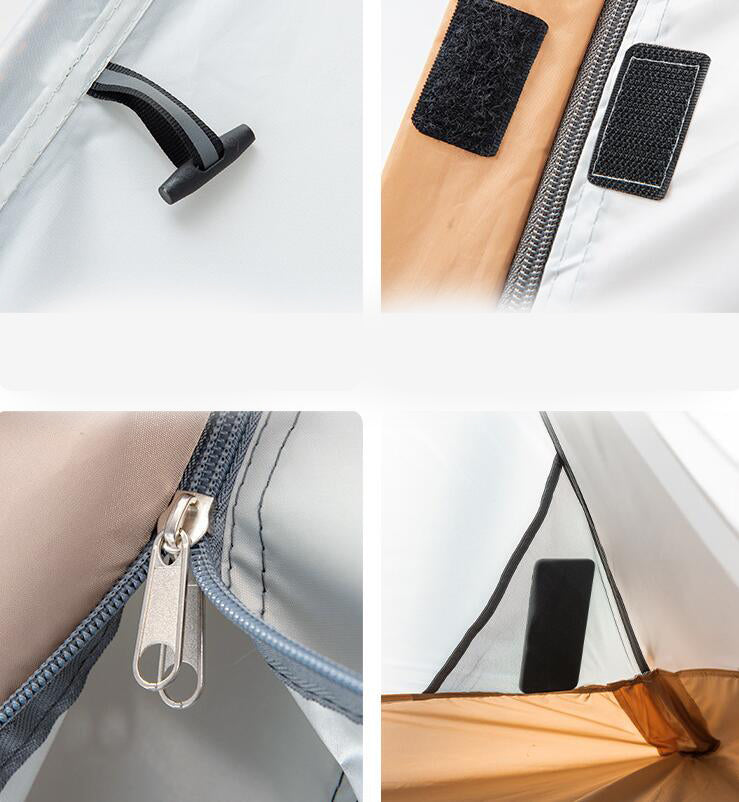 Tienda de campaña portátil individual y doble para exteriores