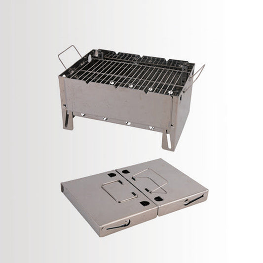 Outdoor steel portable charcoal grill