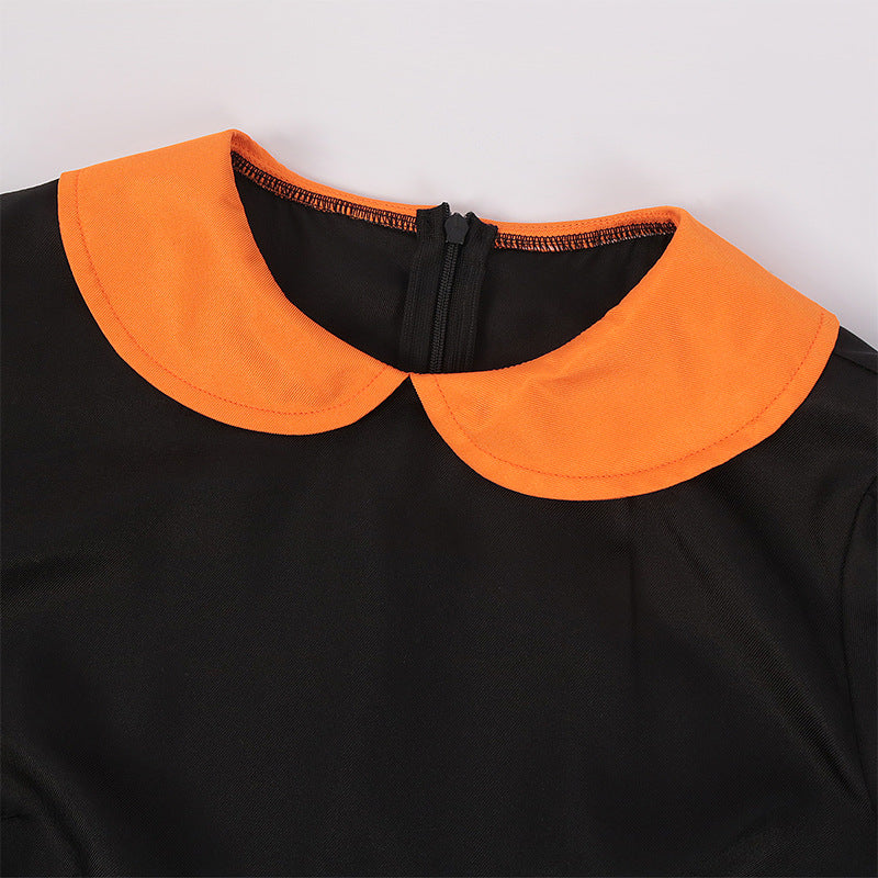 Women's Halloween pumpkin maid outfit