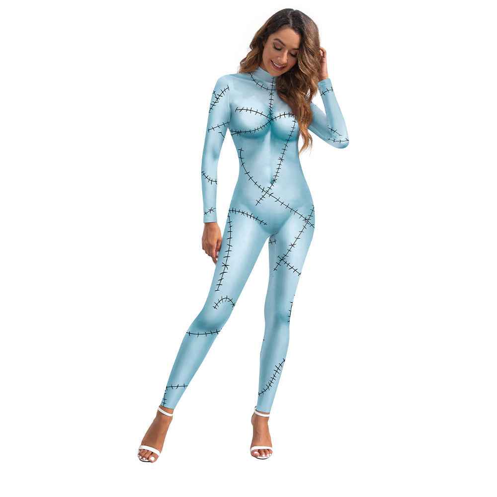 Women's Halloween Spandex Jumpsuit