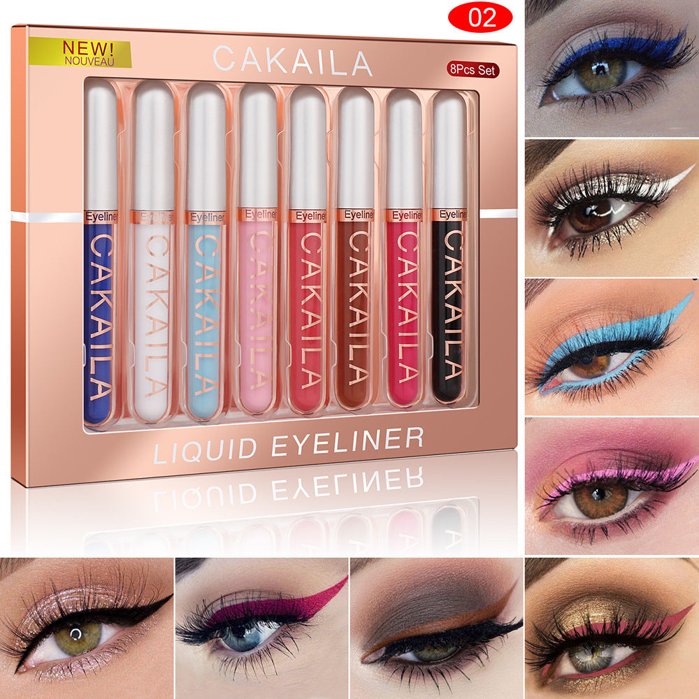 8 Color Liquid Eyeliner Set
