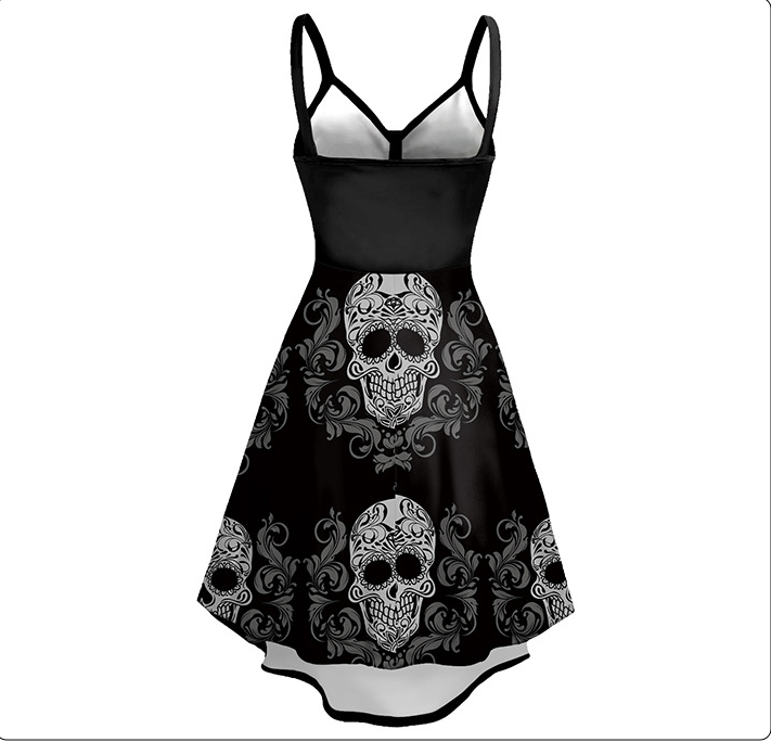 Skull Head Halloween Dress