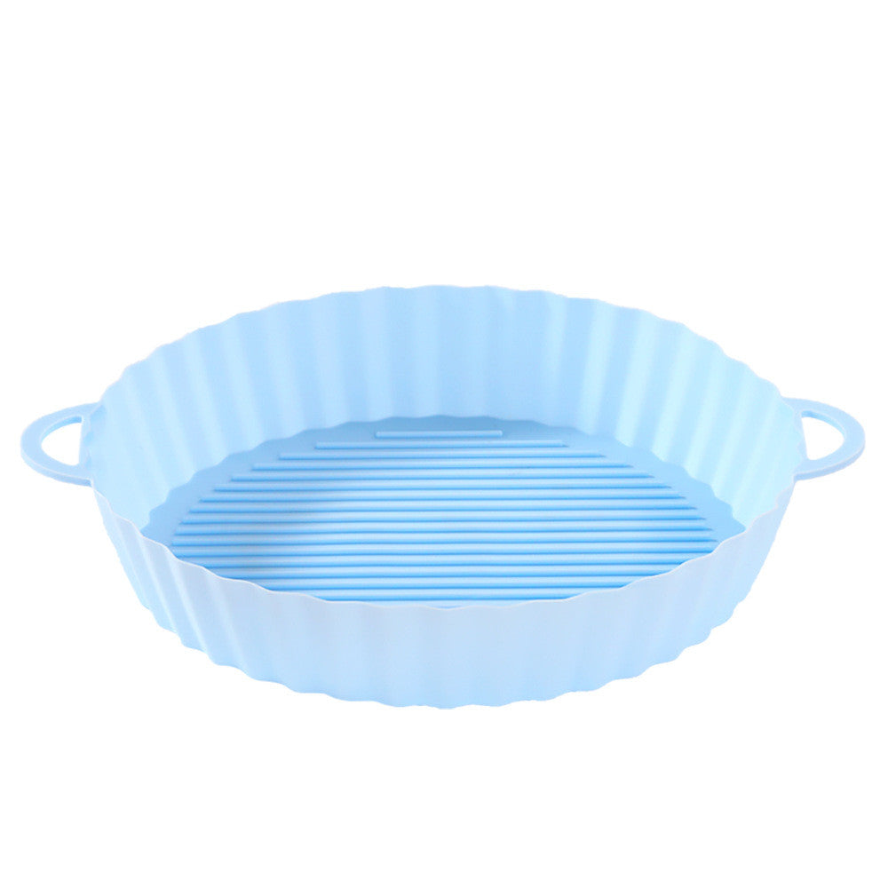 Bandeja de silicona para freidora de aire, utensilios de cocina, olla de silicona para freidora de aire, accesorios para parrilla, revestimiento de papel desechable