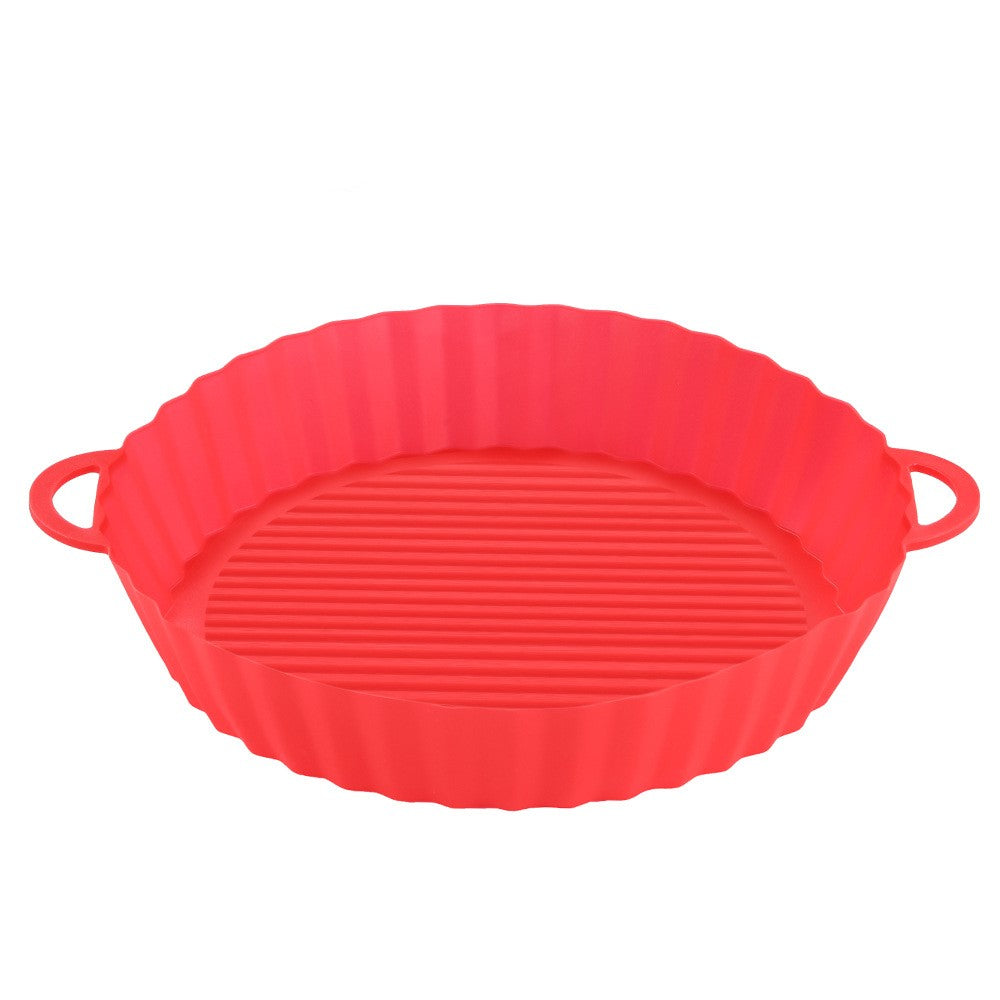 Bandeja de silicona para freidora de aire, utensilios de cocina, olla de silicona para freidora de aire, accesorios para parrilla, revestimiento de papel desechable