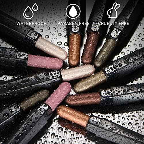6 Piece Shimmer Neutral Brown Eyeshadow Stick Makeup Set
