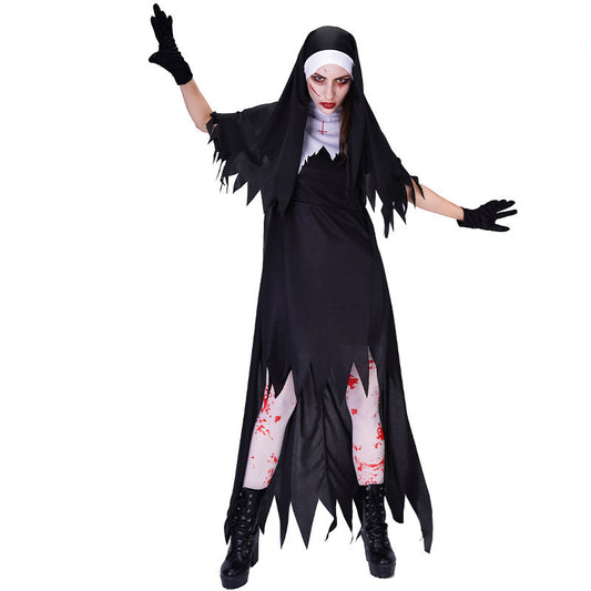 Blood-stained Nun Halloween Costume