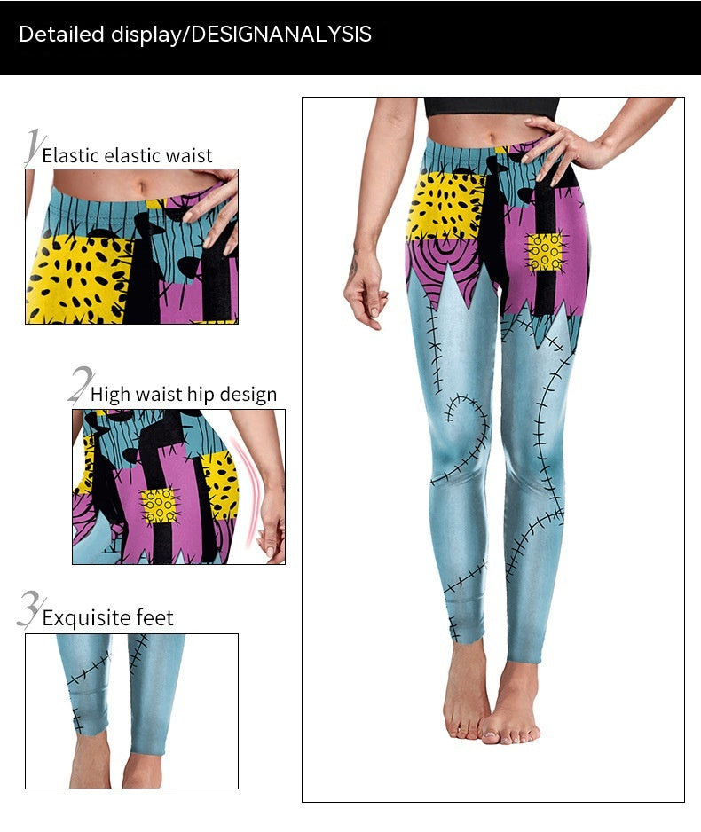 Women's Digital Print Hip Shaping Leggings