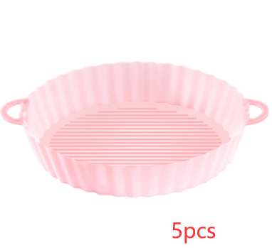 Bandeja de silicona para freidora de aire, utensilios de cocina, olla de silicona para freidora de aire, accesorios para parrilla, revestimiento de papel desechable