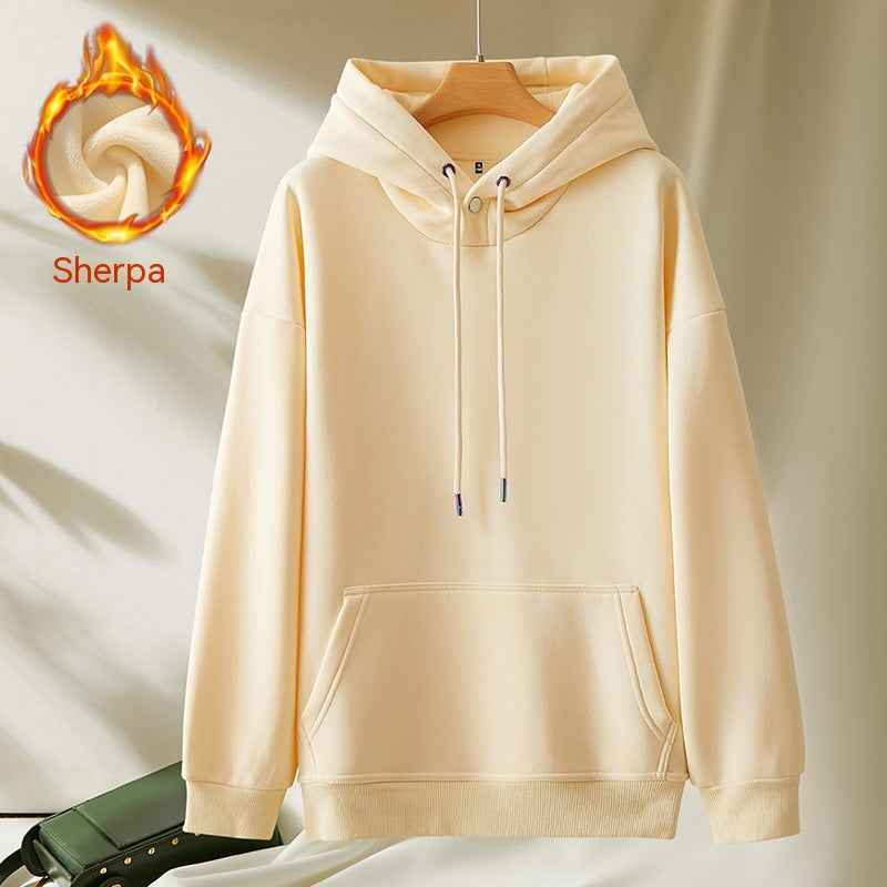 Casual Fleece Hooded Sweater