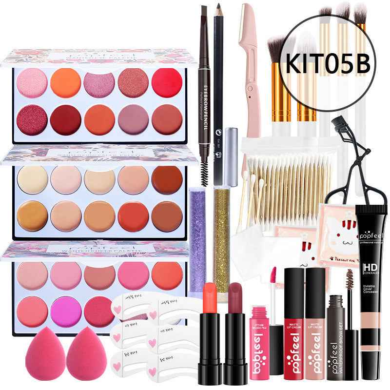 Makeup Cosmetics Set Beginner Combination Concealer Eyeliner Eyebrow Pencil