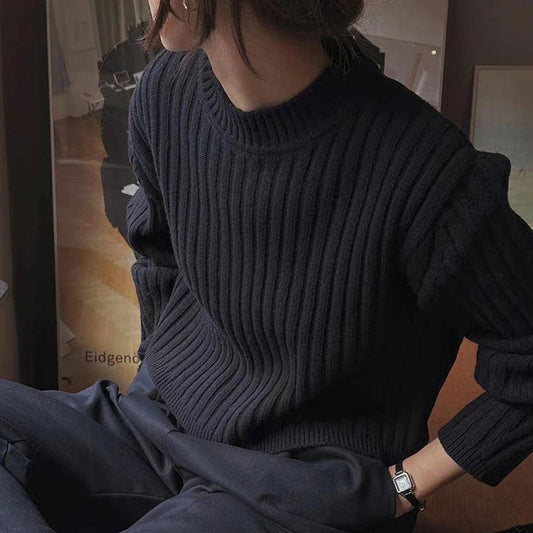 Suéter casual de temperamento salvaje de moda para mujer