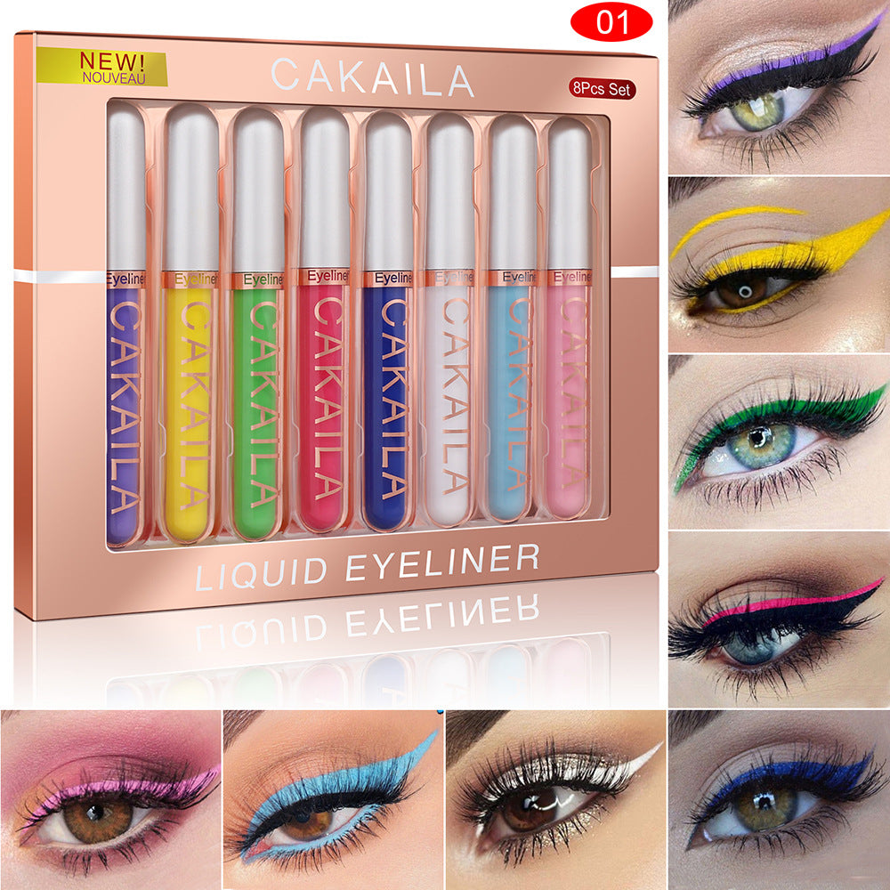 8 Color Liquid Eyeliner Set