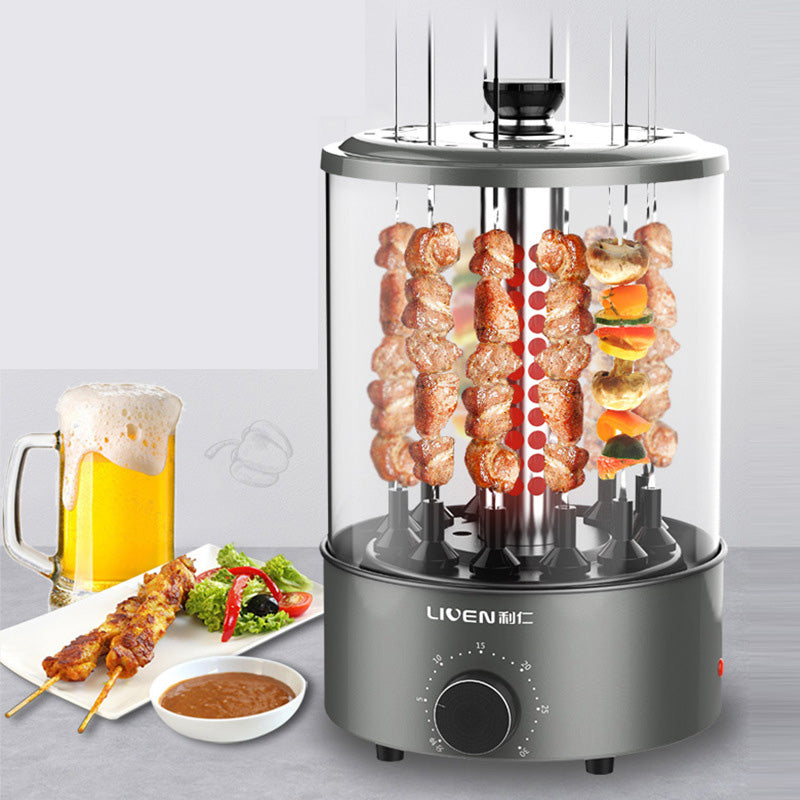 La parrilla eléctrica gira automáticamente