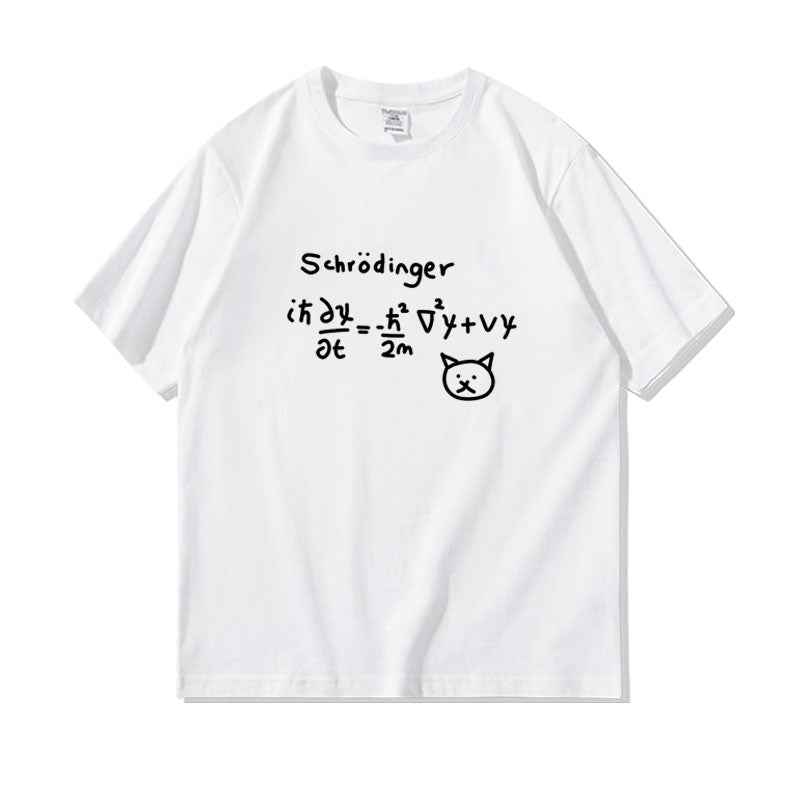 Physical Formula Loose Cotton Student Half Sleeve Clothing