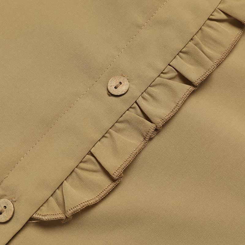 Vestido de alta gama de color sólido con cintura ajustada para mujer