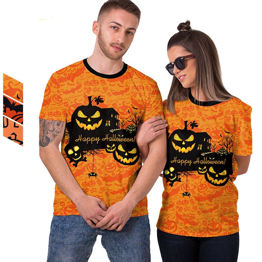Cartoon Pumpkin Casual T-shirt