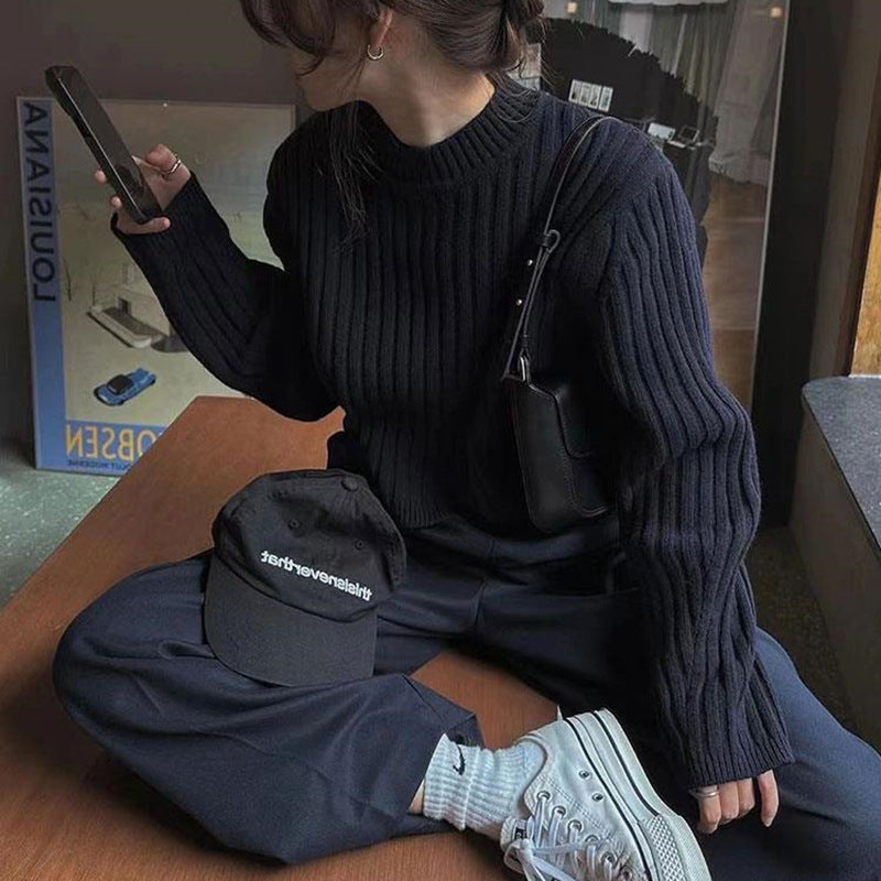 Suéter casual de temperamento salvaje de moda para mujer