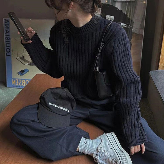 Suéter casual de temperamento salvaje de moda para mujer