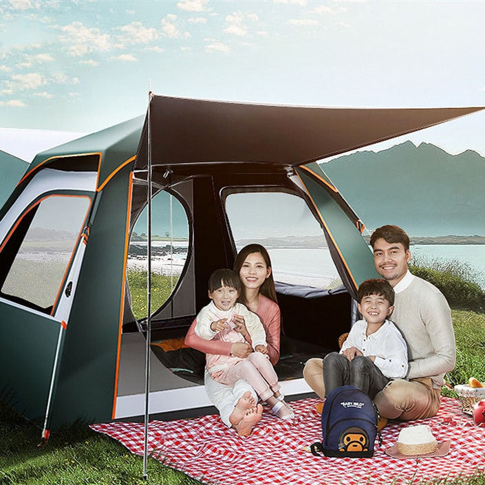 Tienda de campaña plegable automática con protección solar para picnic al aire libre, conjunto completo para el hogar