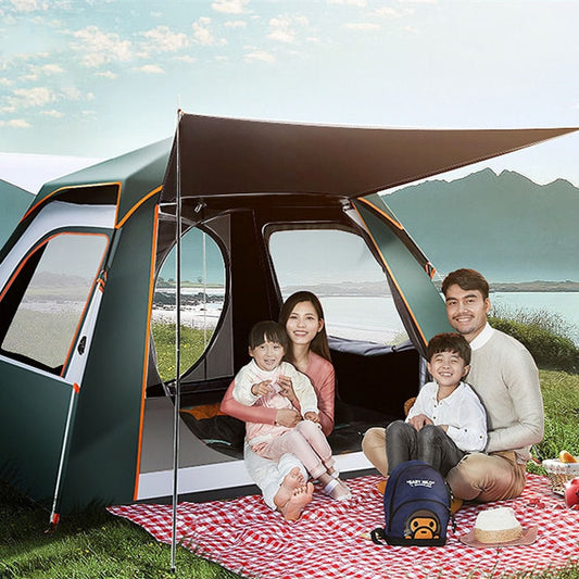 Tienda de campaña plegable automática con protección solar para picnic al aire libre, conjunto completo para el hogar