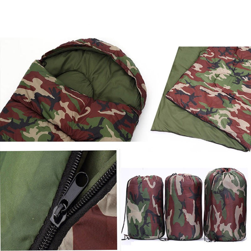 Saco de dormir de camuflaje de emergencia para acampar