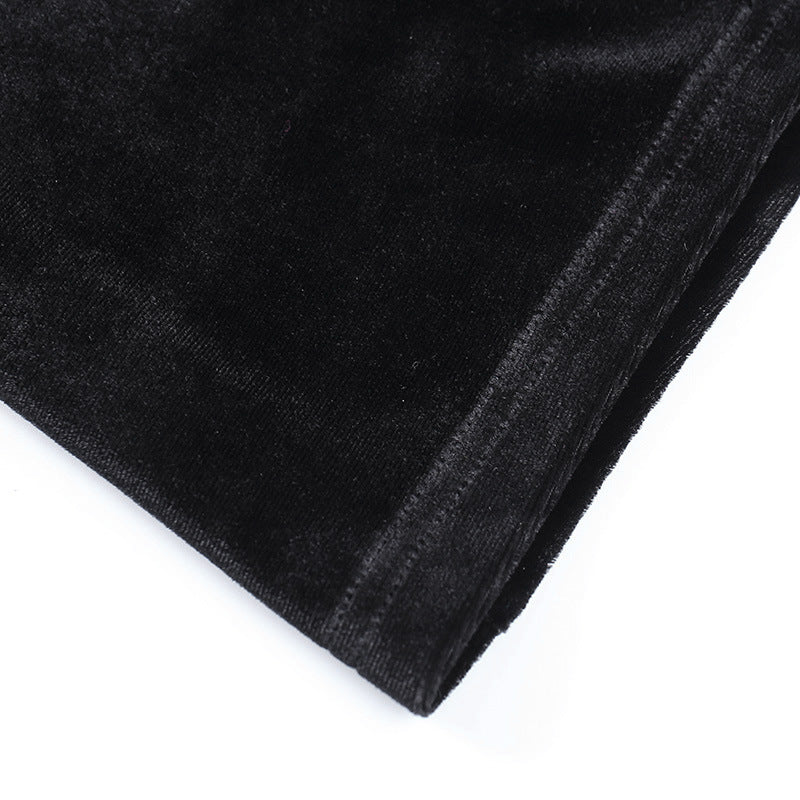 Vestido largo de patchwork con mangas acampanadas