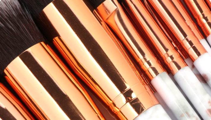 Juego de 15 pinceles de maquillaje marmoleado