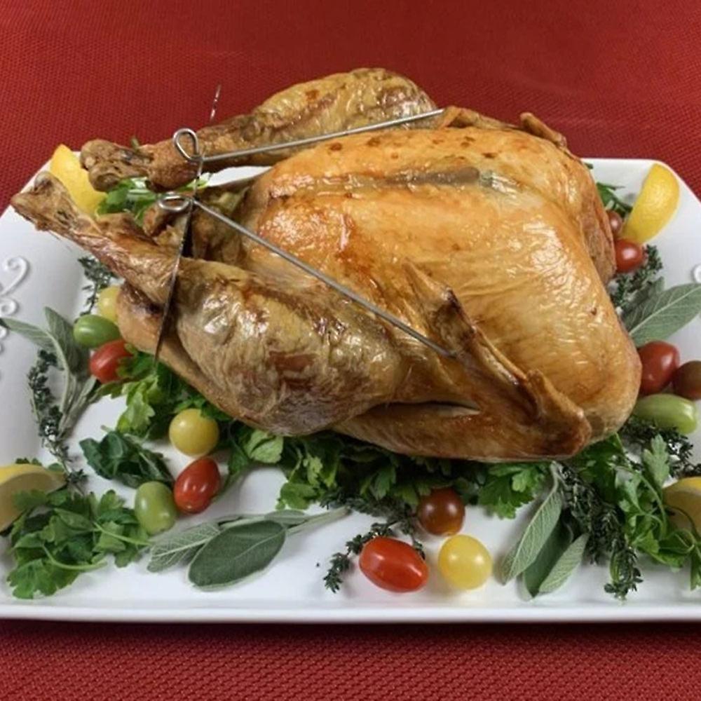 Tenedor de barbacoa de acero inoxidable para fiestas con parrilla para pavo